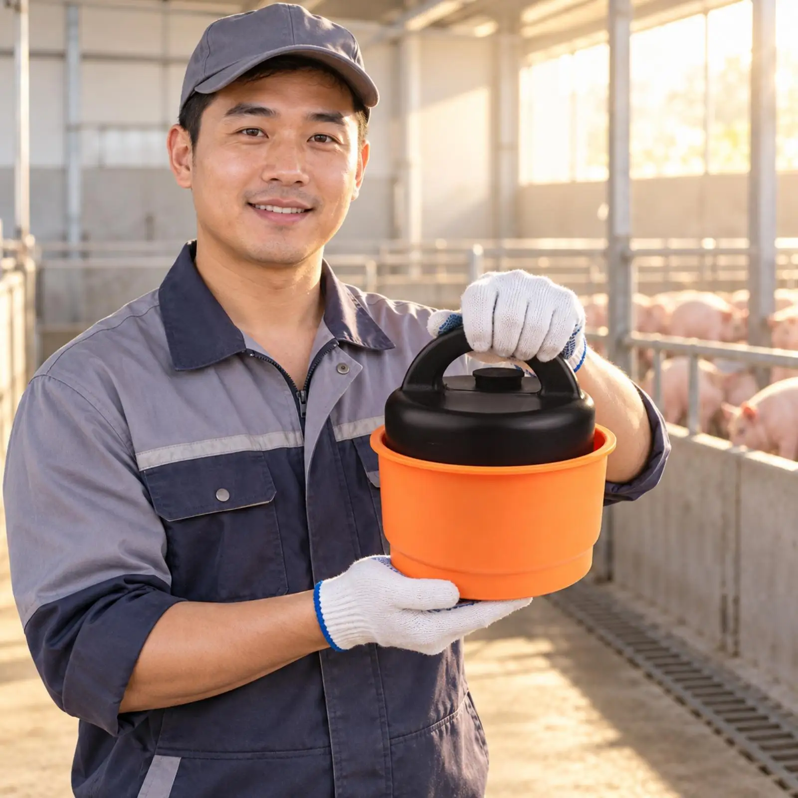 PVC Pig Farm Floor Drain Valve Stepped Bowl Plug for Manure Liquid Control in Animal Facility