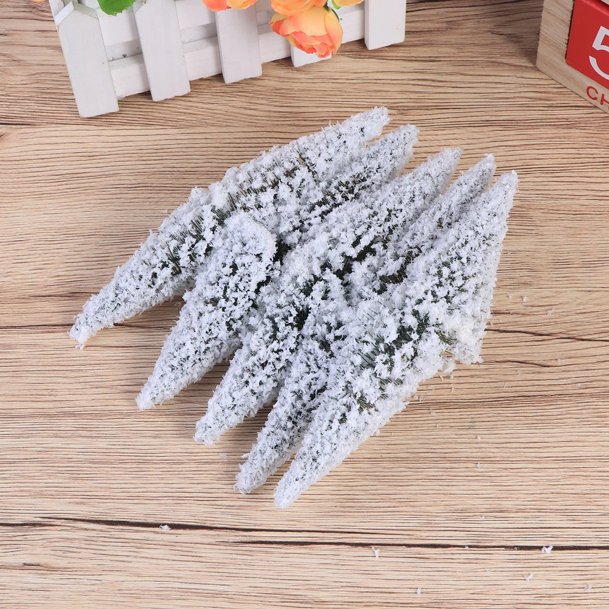 10 Pcs Artificial Christimas Tree Landscape Trees Cedar Table Snow Model Miniature for Crafts Three-dimensional