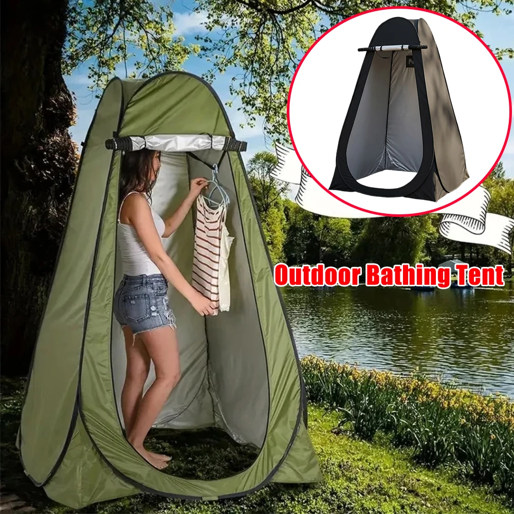 Camping Shower Tent Outdoor Portable Changing Room Waterproof Windproof Privacy Pop Up Fast Setup Fishing Warm Tent