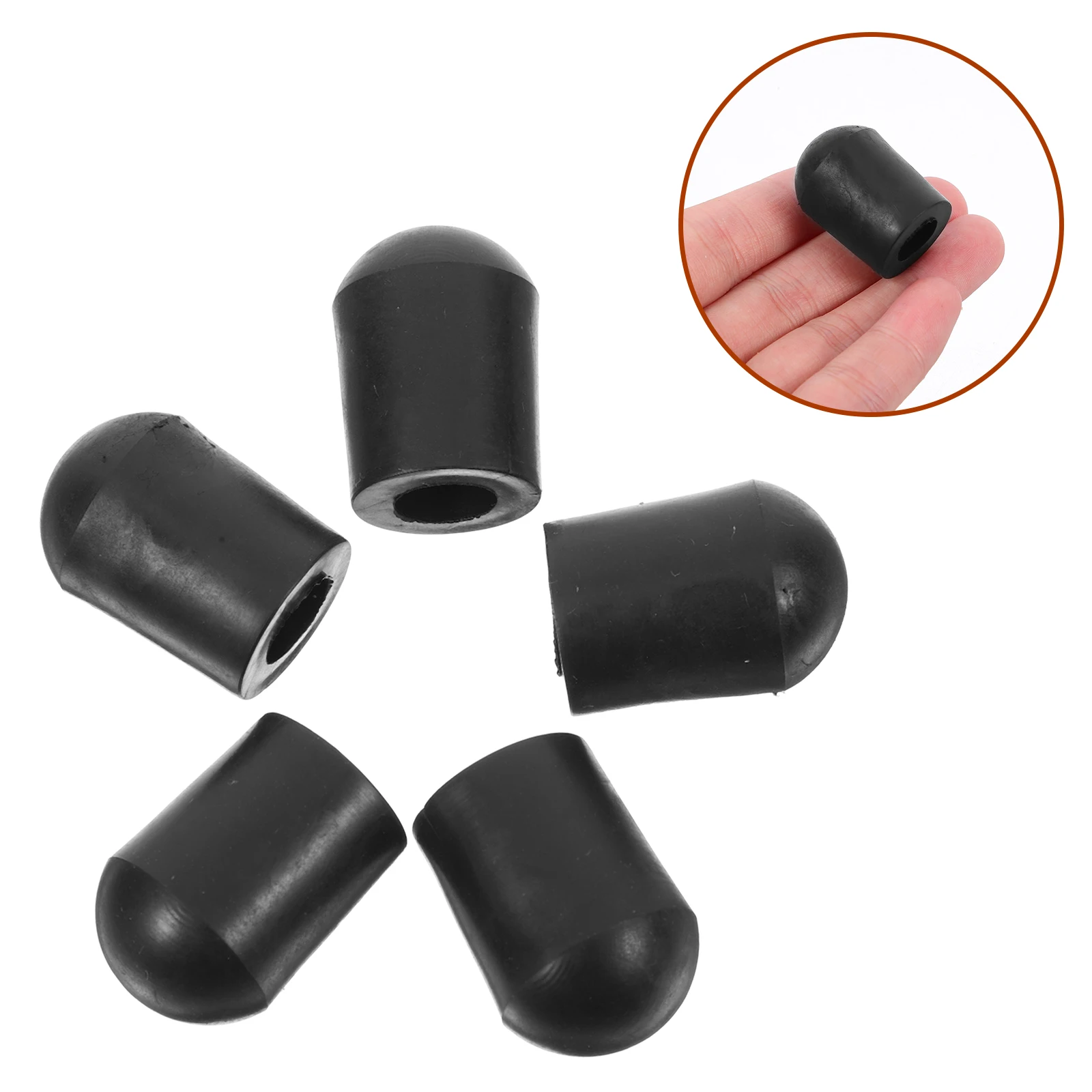 

5pcs Tailpin Anti-slip Pad Double Bass Endpin Replacement Rubber Tip Upright Bass Accessories Long-lasting Durability