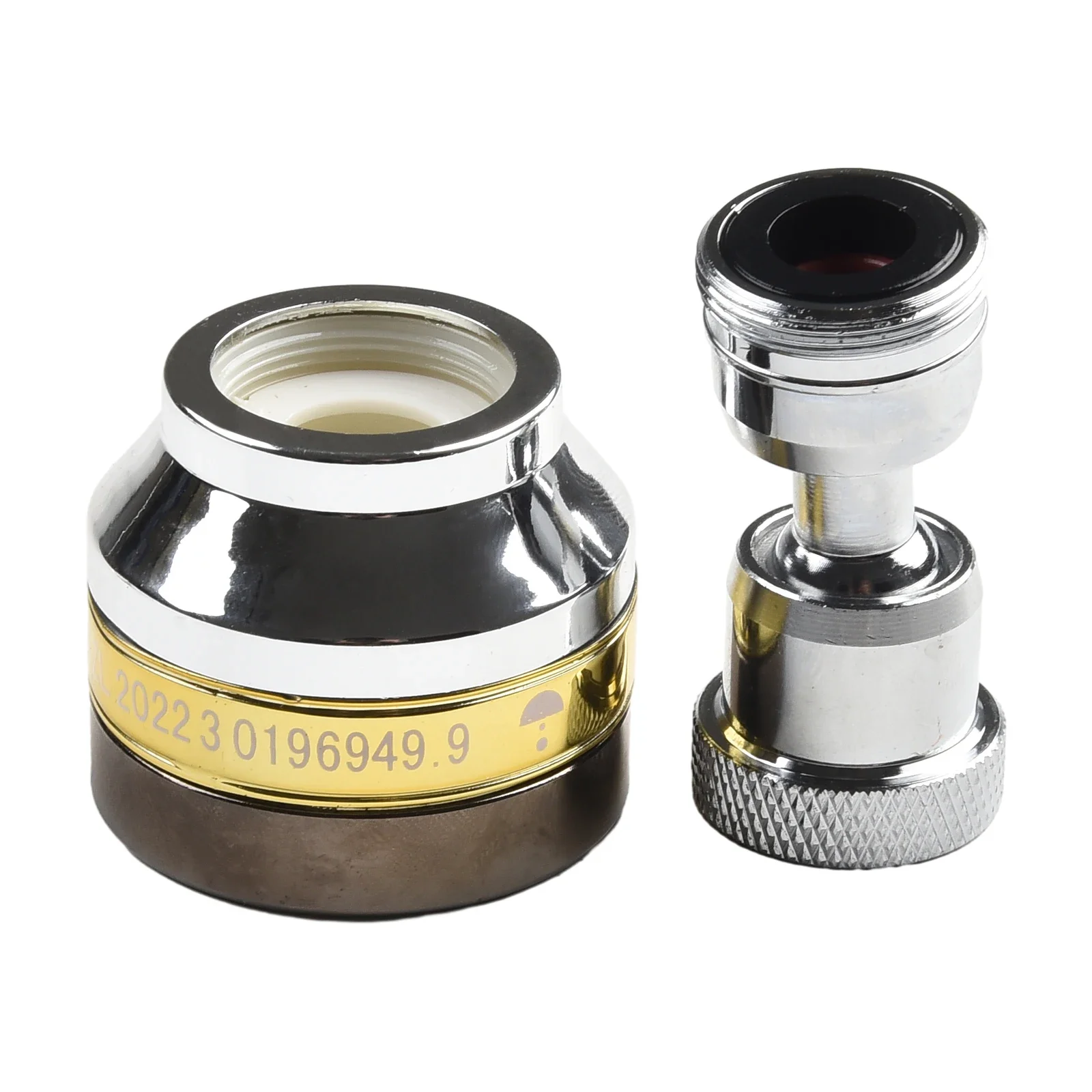 

Удлинитель-аэратор для смесителя, поворотный, из нержавеющей стали и латуни, 5.7*4.2см, серебристый, с функцией распыления