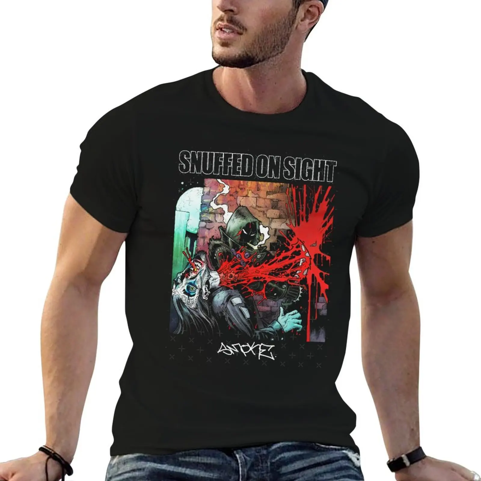 

Snuffed On Sight Smoke T-Shirt t shirts for man pack white man t shirt graphic T-Shirt