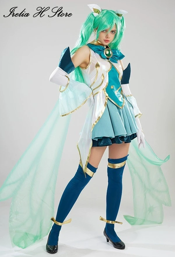 Irelia H Store League of Legends Sona Star Guardian Cosplay Costume dress female Halloween Costumes image 3