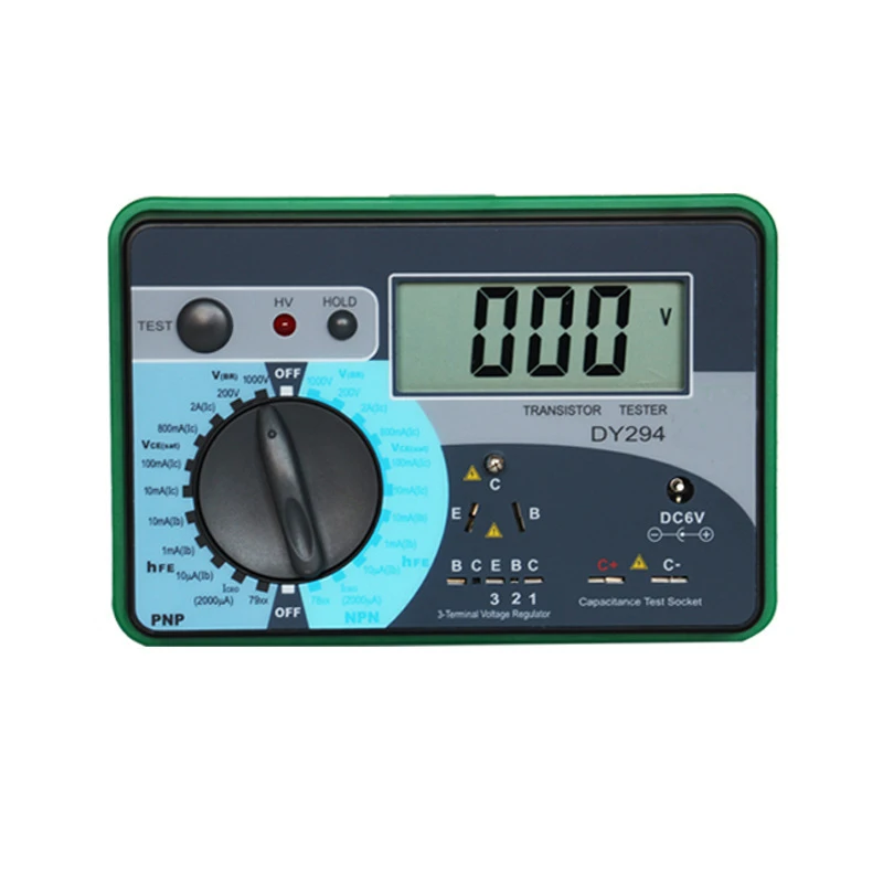 DY294 Multifunction Digital Transistor Analyzer Tester Semiconductor Diode Triode Reverse AC DC Voltage Capacitance FET