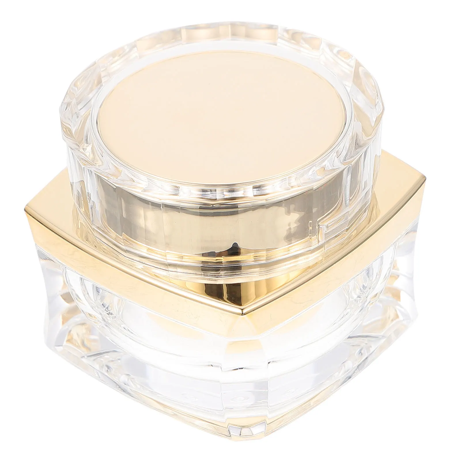 1pc riutilizzabile bottiglia di crema dorato piccolo contenitore di stoccaggio per il viaggio sub-imballaggio porta lozione riutilizzabile vaso multiuso