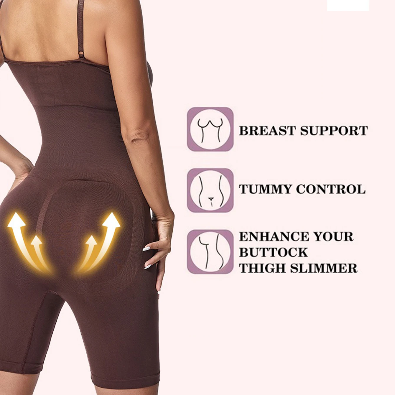 Women Bodysuit Sexy Shapewear Boxer Briefs Tummy Control Full Shaper Slimming Sheath Butt Lifter Thigh Slimmer Abdomen Corset image 6