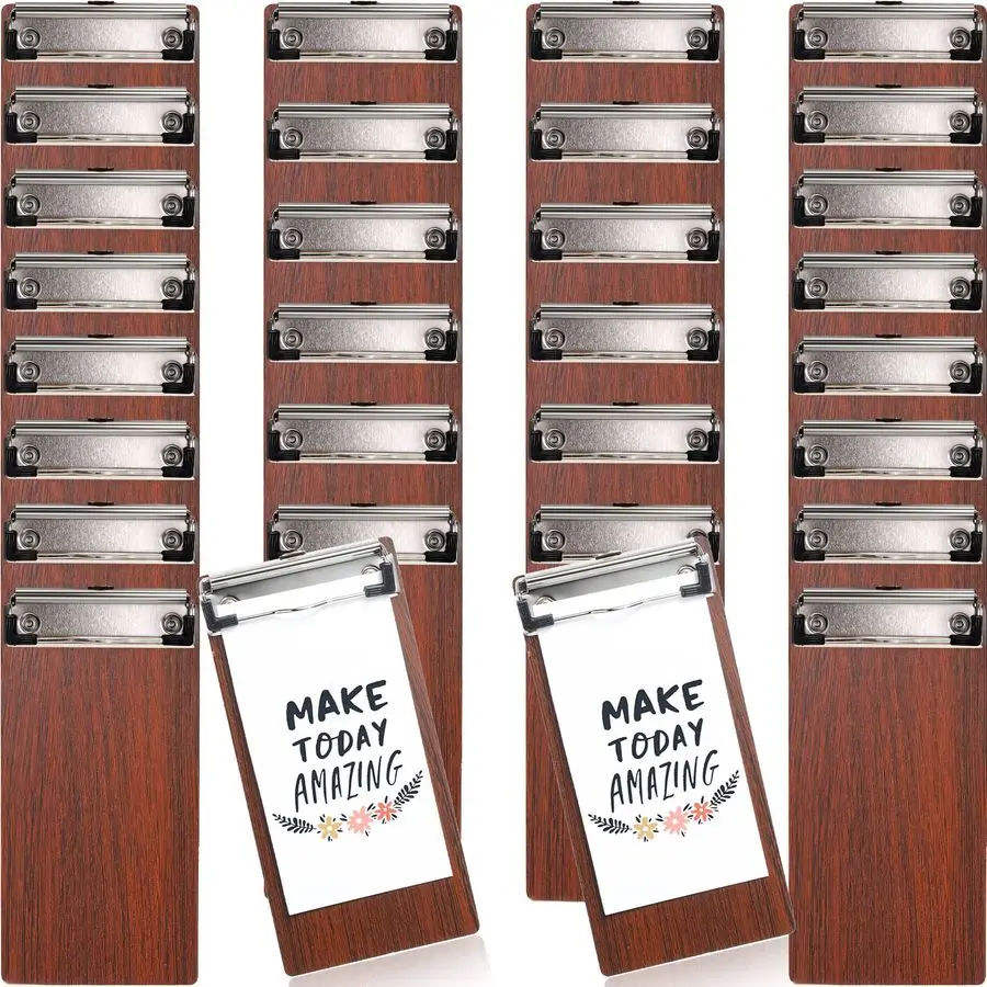 

Mini Clipboard Small Clipboards Wooden Half Page Clipboard Wood Check Presenters Kids Clipboards for Restaurant School Waitress