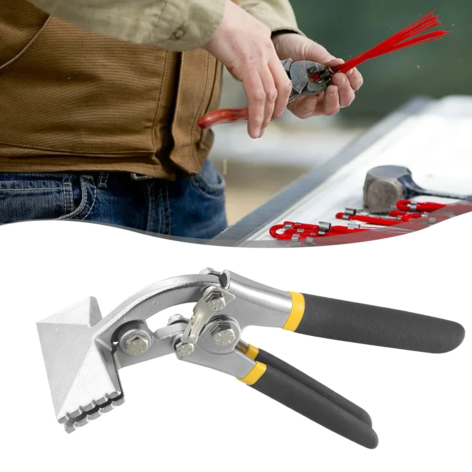 

Sheet Metal Tools Bending Pliers Crimping Folding Tool Manual Sheet Metal Clamp Multifunctional Non-Slip Handle