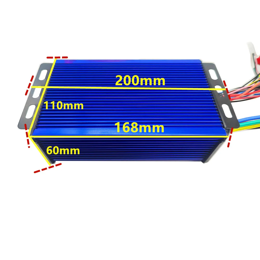 48V 60V 72V 1500W 2000W 3000W Brushless Controller 18mos 40A 45A 60A for Electric Bike/Tricycle/E-Scooter/Motorcycle/BLDC Motor