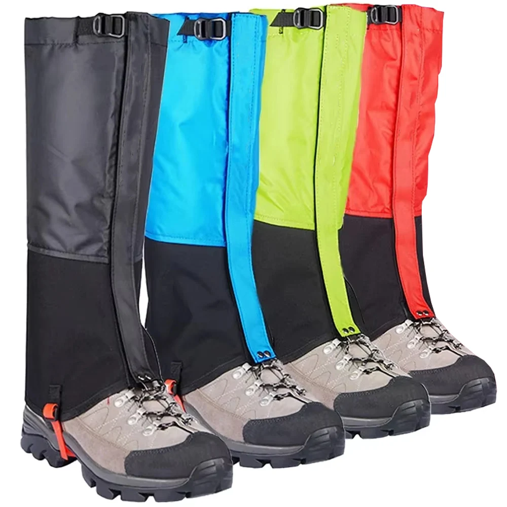 Polainas impermeables para piernas de nieve, botas para senderismo, mallas, zapatos más cálidos, cubierta para zapatos, turismo, Camping al aire libre, senderismo, escalada y caza