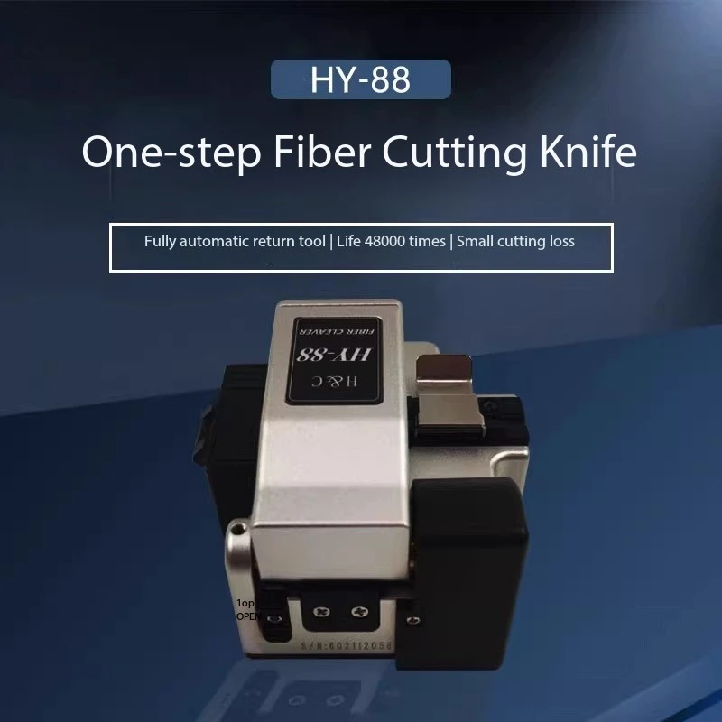 

HY-88 One-step Fiber Cleaver Original High Precision Cutting Knife Automatic Return Fiber Cutter With 48000 Blade Life