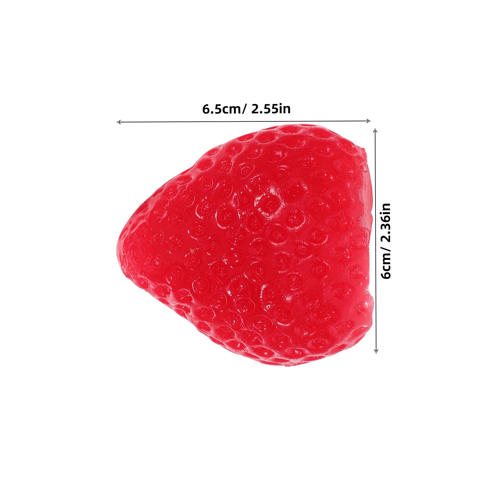 3 pezzi realistici fragola squishy elastico spremere agitarsi sensoriale antistress morbido silicone rilassamento home office compleanno