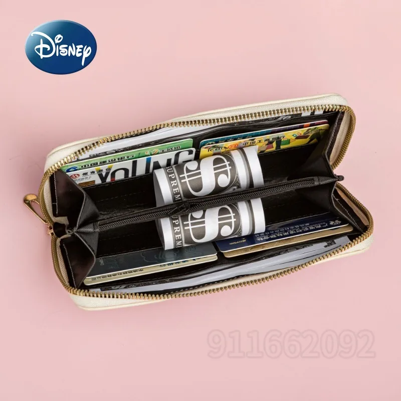 Disney Stitch New Long Wallet Cartoon Cute Women's Wallet Multiple Card Slots Fashionable Children's Wallet Large Capacity