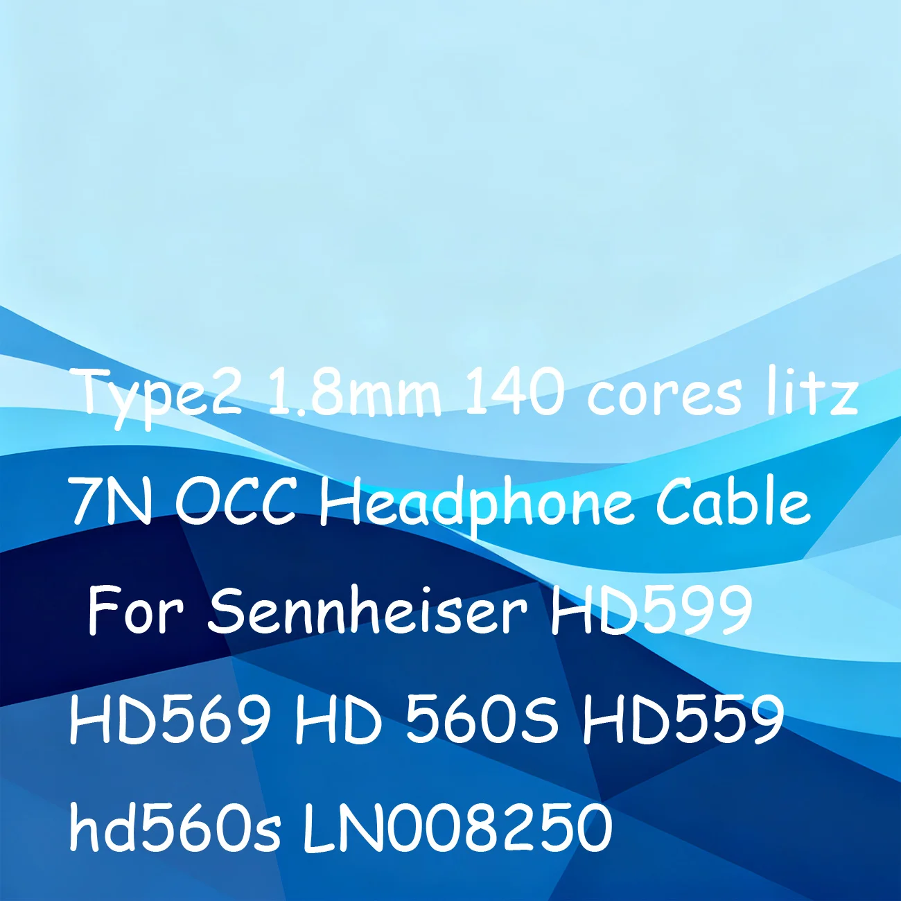 

Кабель для наушников Type2 1,8 мм, 140 жил, 7N OCC, для Sennheiser HD599 HD569 HD 560S HD559 hd560s LN008250