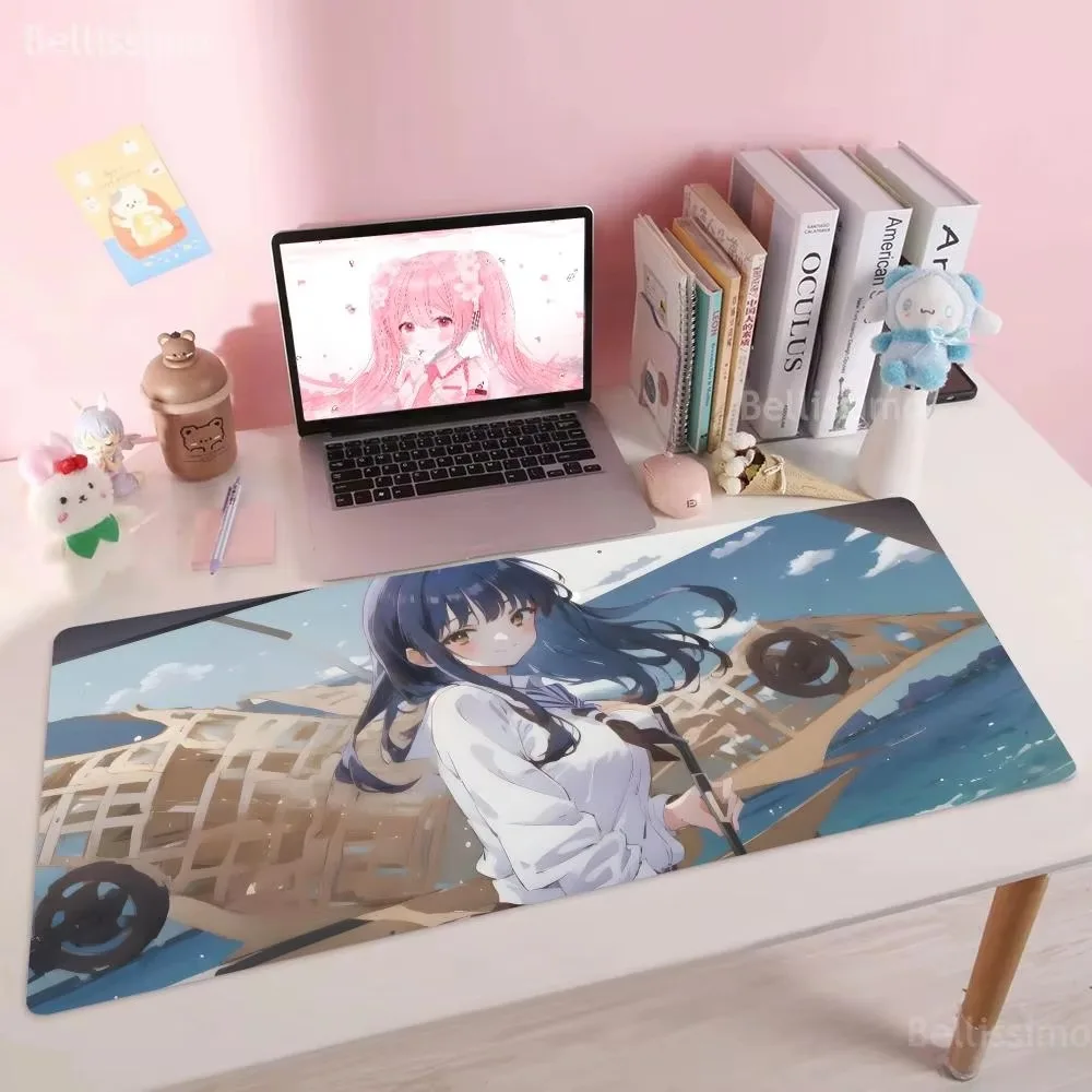 The Dangers in My Heart Anime Mouse Pad 1200x600mm All Size Edgelock Rubber Desk Mat Anti-slip High Definition Printing Pad