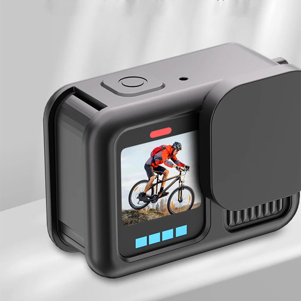 Silikonhülle mit Objektivabdeckung und Trageband, Schutzgehäuse, kratzfeste Schutzhülle für GoPro 13-Zubehör