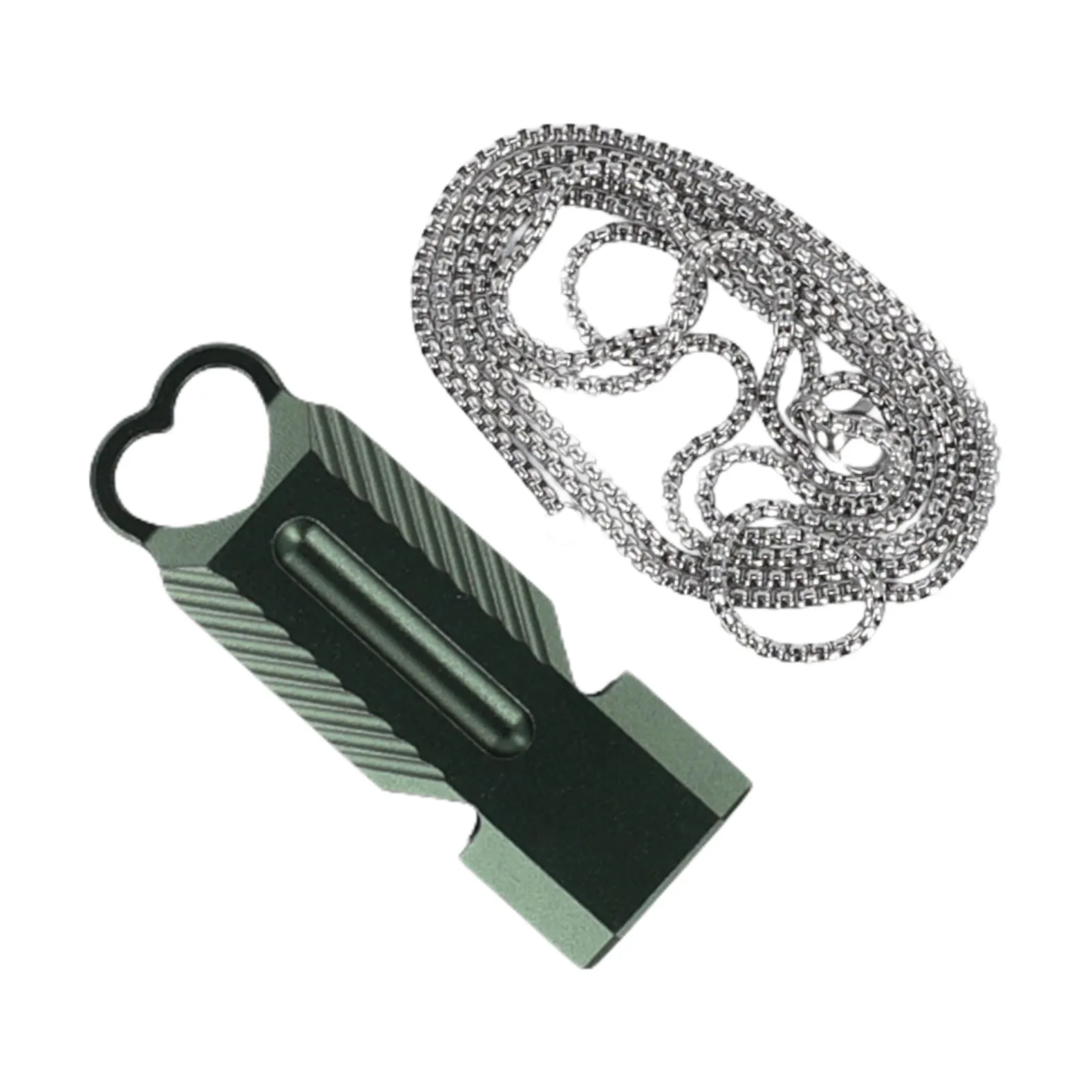 Camping Double Tube Whistle Camping Hiking Survival Whistle Approx.56*14mm Hiking Accessories Portable Whistle