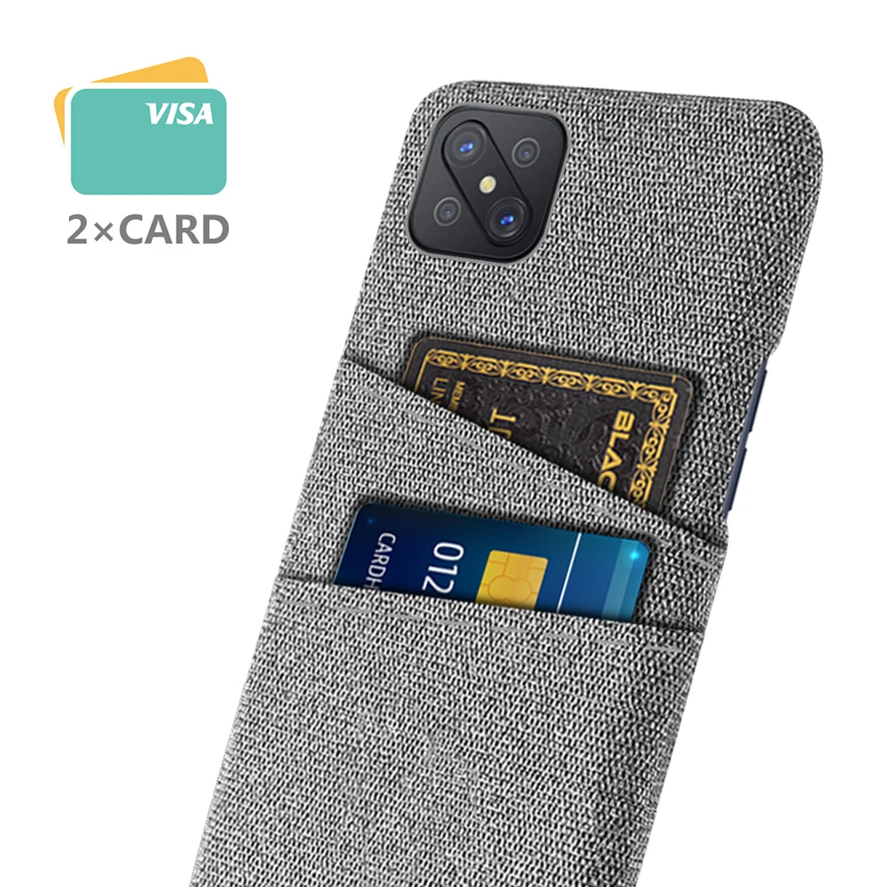 Wallet Case For Oppo Reno 4Z 5G Case Luxury Fabric Dual Card Phone Cover For Oppo Reno 4 Z 5G Case For Oppo Reno4 Z 6.57inch