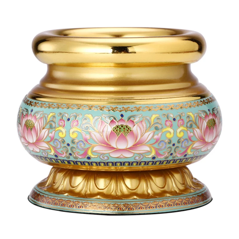 

Lotus Gold Luxury Incense Burner Metal Incense Burner Fragrance Living Room Queimador De Incenso Burner Incense Aroma Lamp