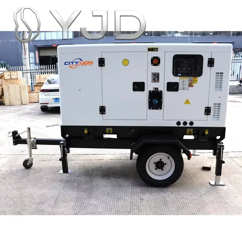 CITY LION GFS-D44 200kW Silent Generator Trailer with ATS 480V/230V 60Hz 100% Copper Alternator