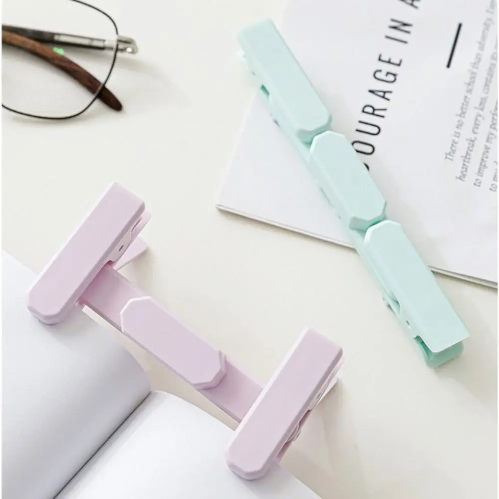 New Portable Foldable Bookmark Study Durable Book Clip Lightweight Book Support Clamp Reading Tools