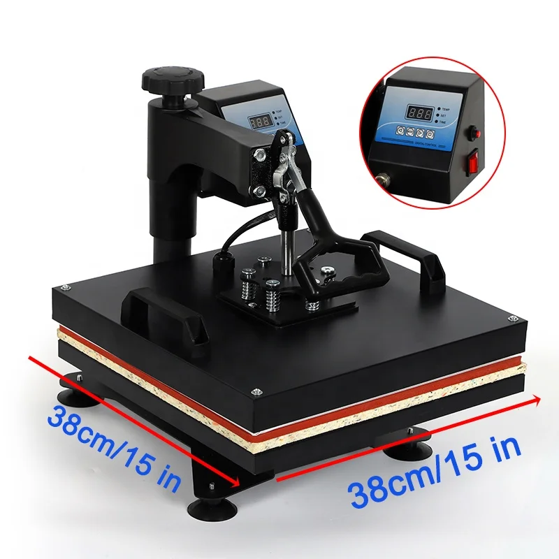 Sublimation Heat Press Machines Phone Case Pillow Case Jersey Fabrics Hot Press 38*38 cm Flat Heater Heat Press