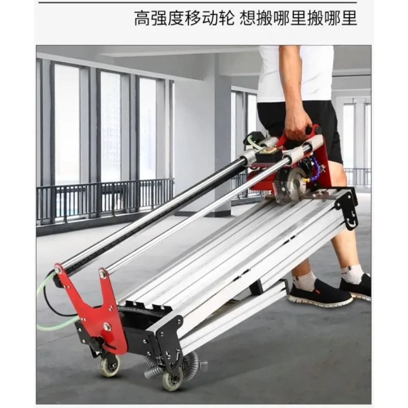 Fully automatic multi-functional desktop tile cutting machine, stone slotting, rounded edge 45-degree chamfering machine