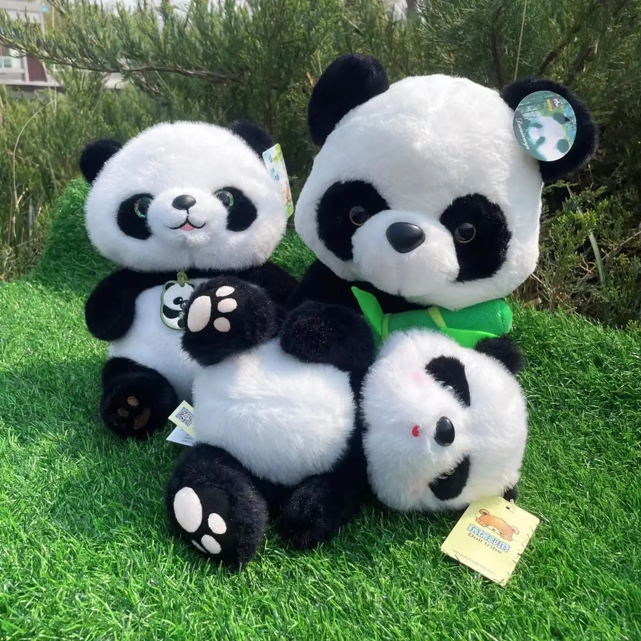 

Cartoon Lovely Panda Plush Toys Stuffed Animals Kids Toys Soothing Toys Valentine's Day Christmas Birthday Gifts For Kids