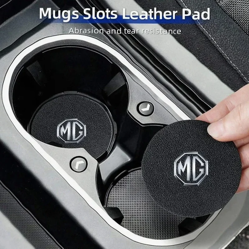 Car Cup Coaster Abrasion Resistant Cup Liner Cup Slot Insert Pad For MG ZS MG4 EV MG HS MG3 MG5 EV Marvel R MG ONE