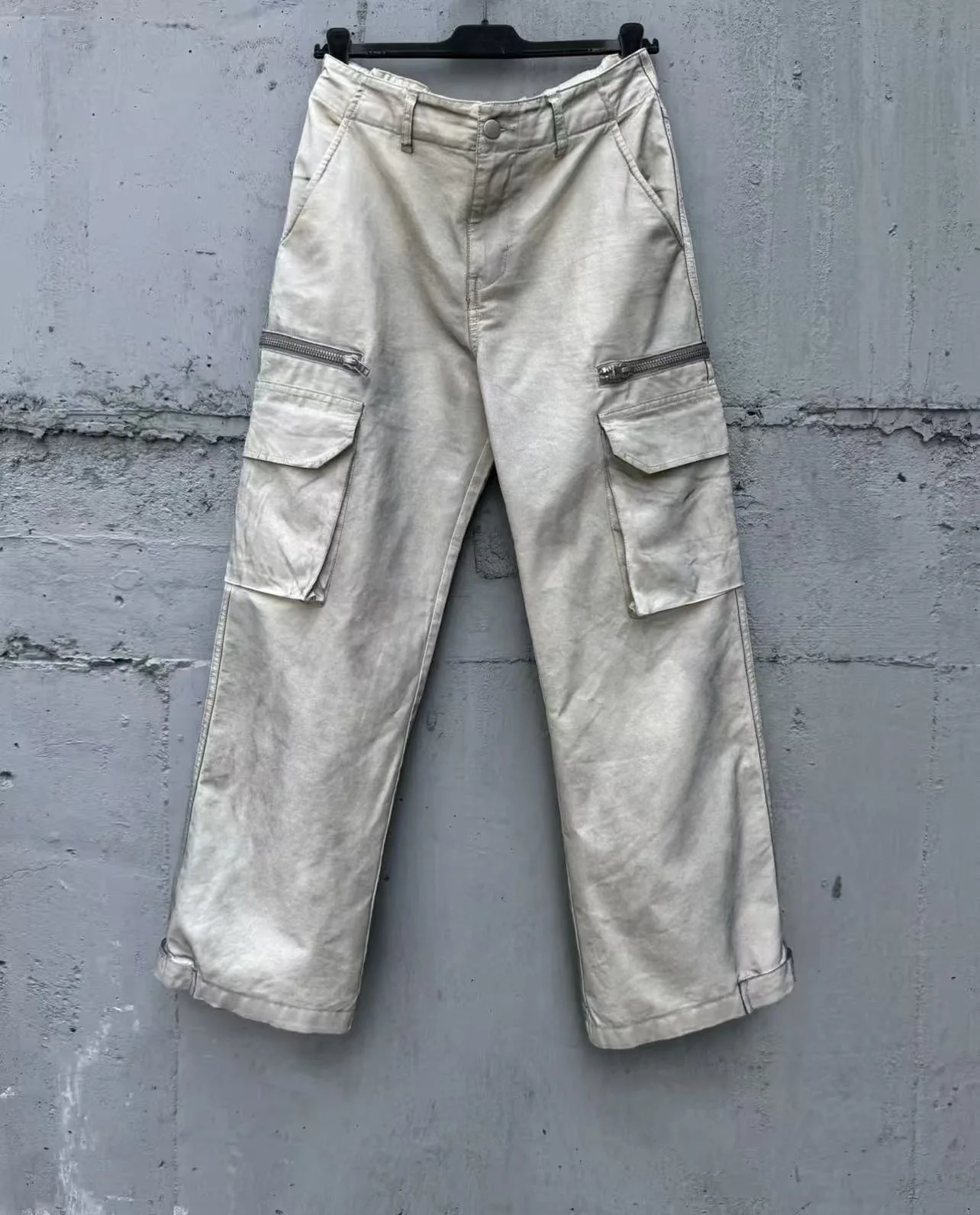 

Wang Sulu Straight Leg Jeans Worn Waed Faded Zipper ket Casual Loose Fit High Elastici Summer Jeans for Young Men