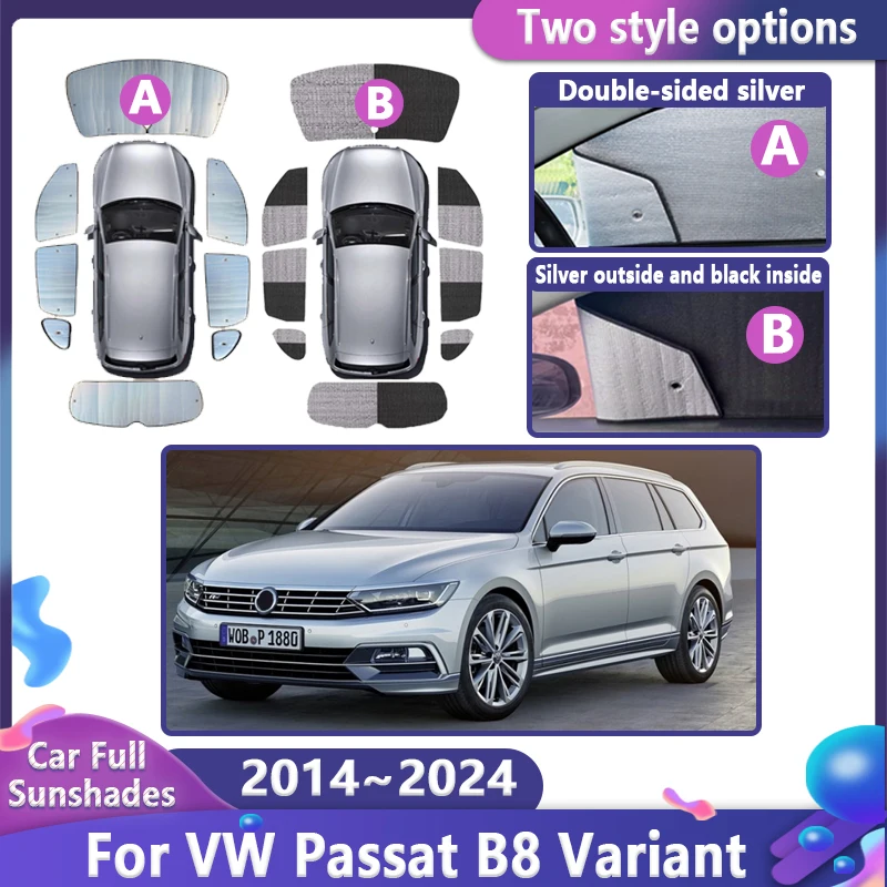 

Car Sun Visors Covers For Volkswagen VW Passat B8 Variant 2014~2024 2018 2020 Sunscreen Window Sunshade Covers Auto Accessories
