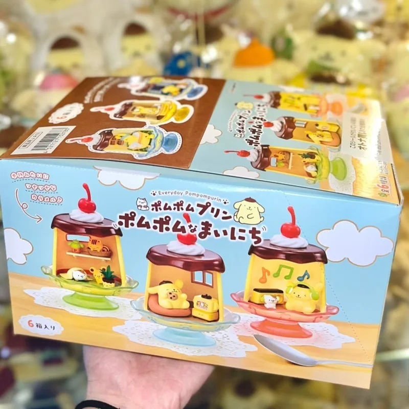 Rement Blind Box Miniature Scene Modeling Pudding Dog Daily Theme Desktop Ornaments Collectible Figures Toys & Hobbies