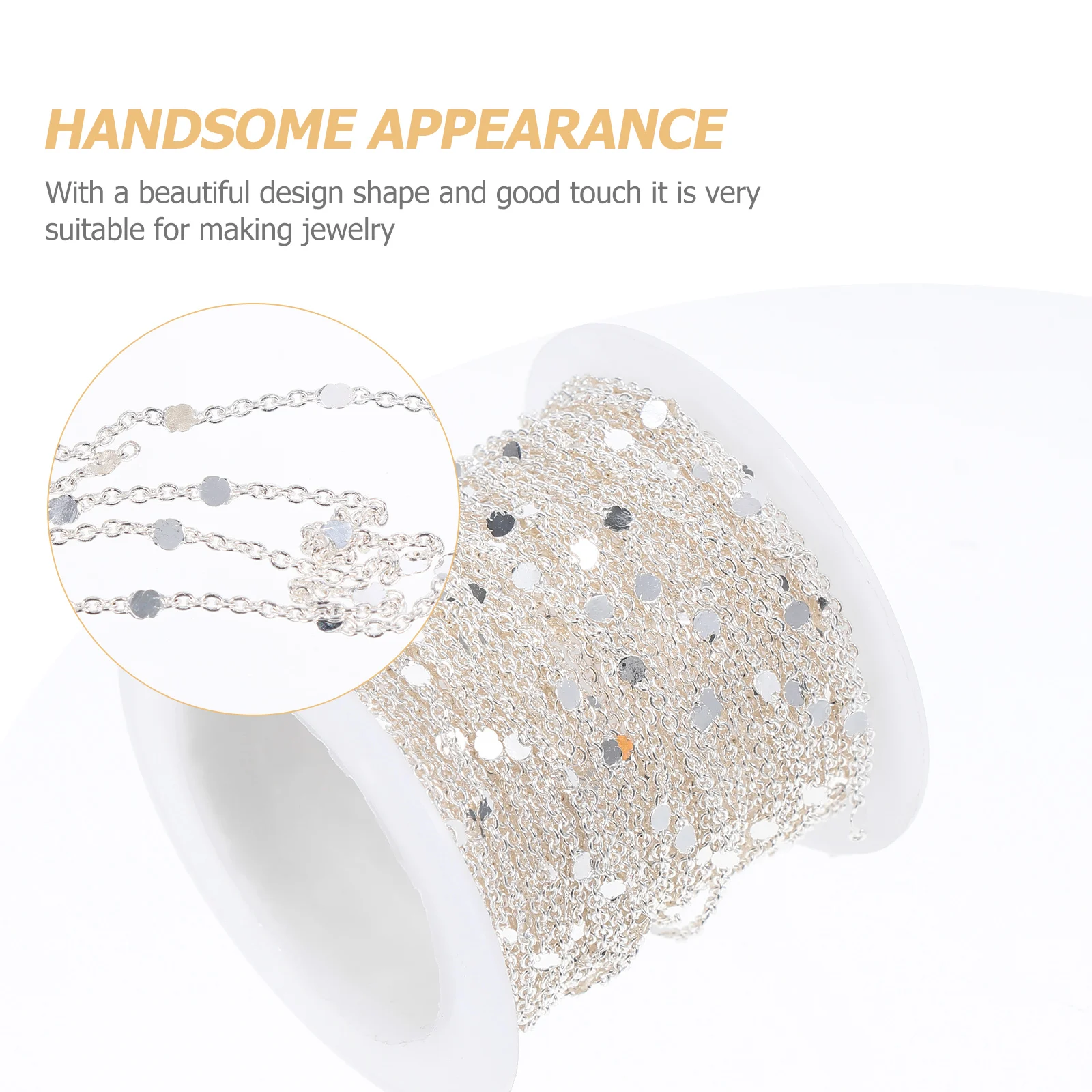 

Small Sweater Chain Clip Linking Necklace Sunglasses Cable for Jewelry Making Miss