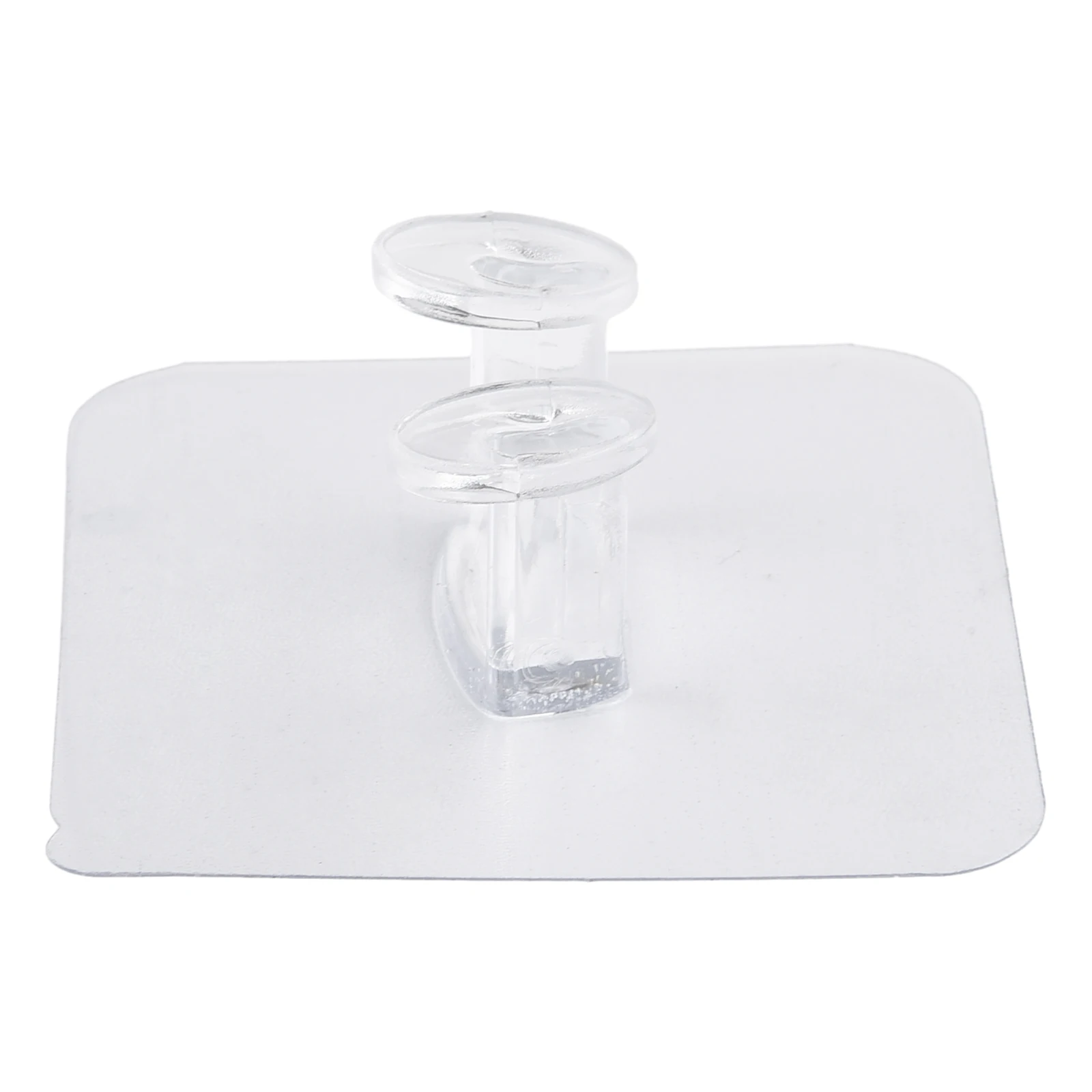 Wall Hooks Waterproof Oilproof Strong Adhesive Transparent Reusable Seamless Hanging Hook For Kitchen Bathroom Office