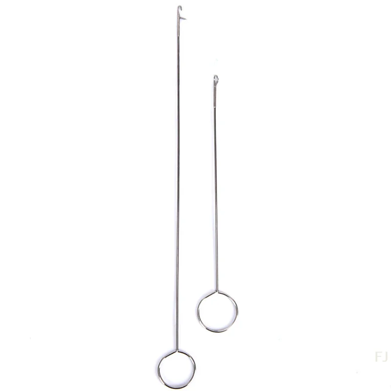 [YU]1PC/2pcs  Stainless Steel Sewing Loop Turner Hook For Turning Fabric Tubes Straps Belts Strips For Handmade DIY Sewing Tools