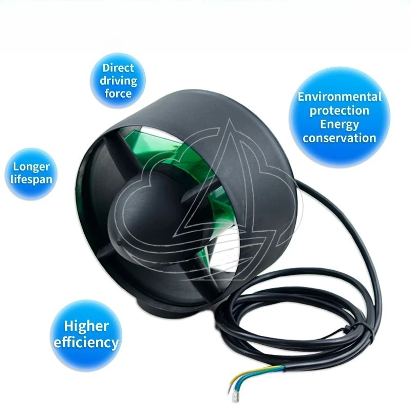DIY 24V-48V 800W Underwater Thruster Brushless Motor 140Mm 5 Paddle Propeller 130N Propulsion For ROV Boat Parts