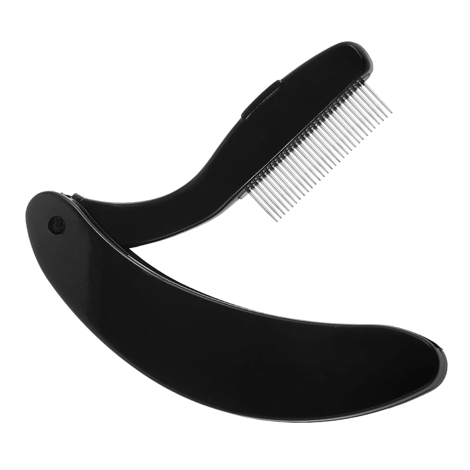 Eyelash Eyebrow Comb Portable Lightweight Dense Steel Needle Teeth Lash Separator Shaping Grooming Tool