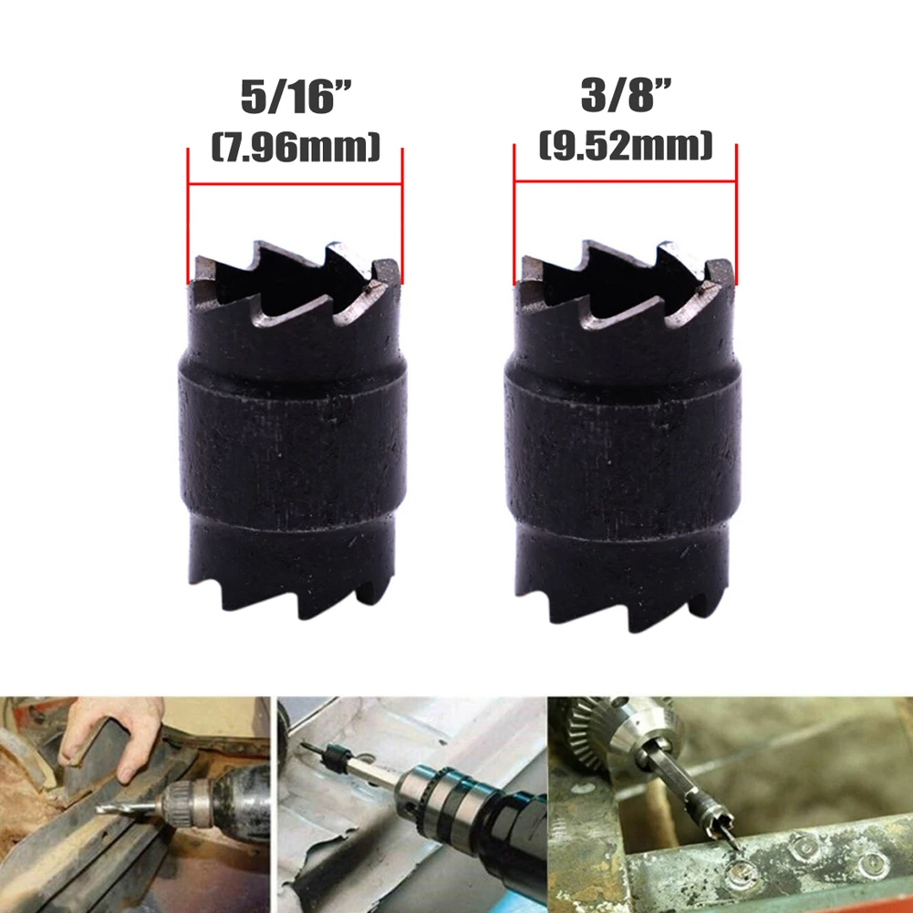 1pc/2pc Spot Weld Drill Bit 5/16 3/8'' Remove Solder Joint Tool Spot Welding Drill High Speed Steel HoleSaw For Iron Alloy Steel