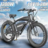 Electric Bike 1200W Motor 48V18.2AH Battery Electric Bicycle Retro Electric Motorcycle Mountain Adult 26*4.0 Inch Fat Tire Ebike