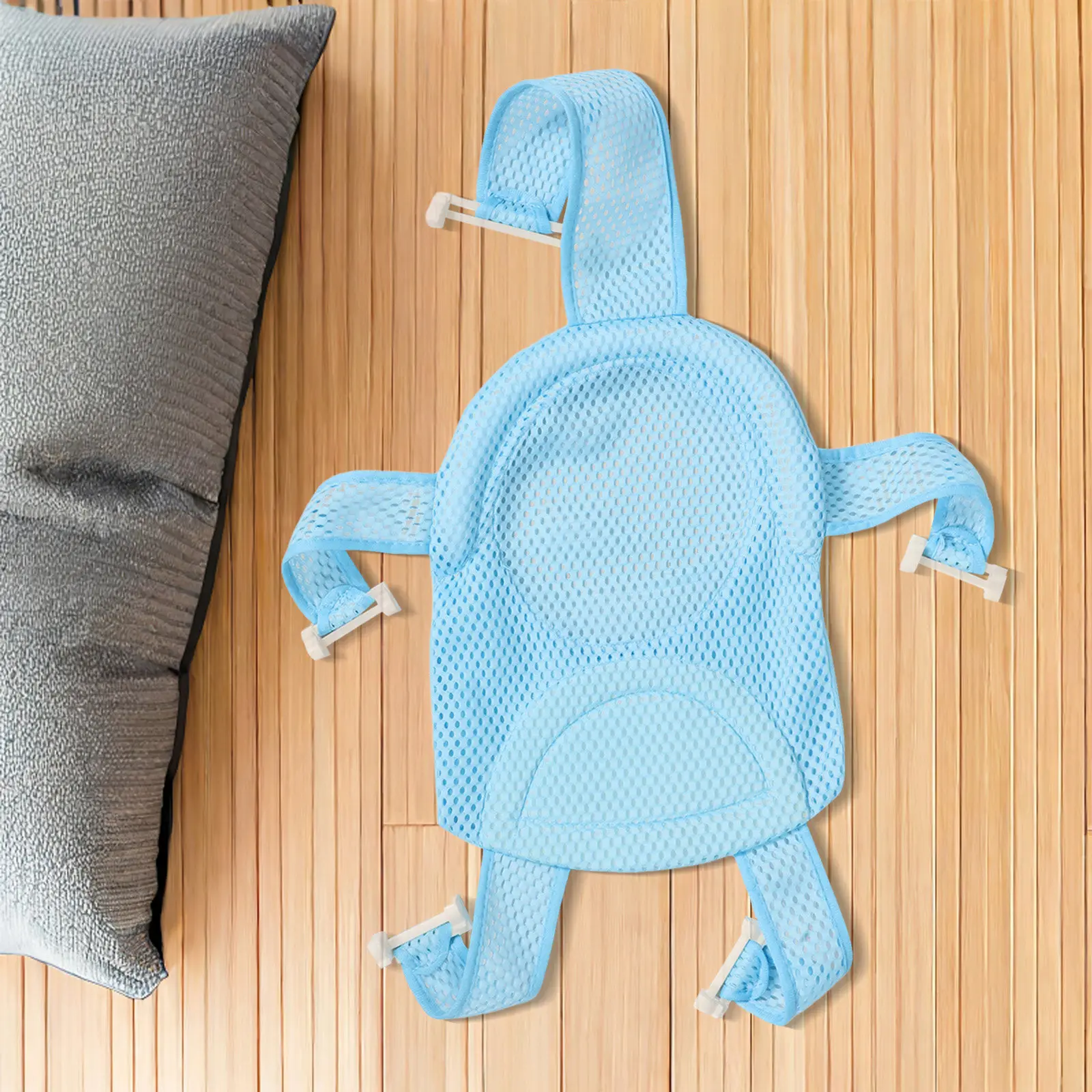 

Baby Bath Seat Mat Newborn Bath Insert Non-Slip Support Net Breathable Mesh Comfortable Infant Tub Cushion Lightweight Easy