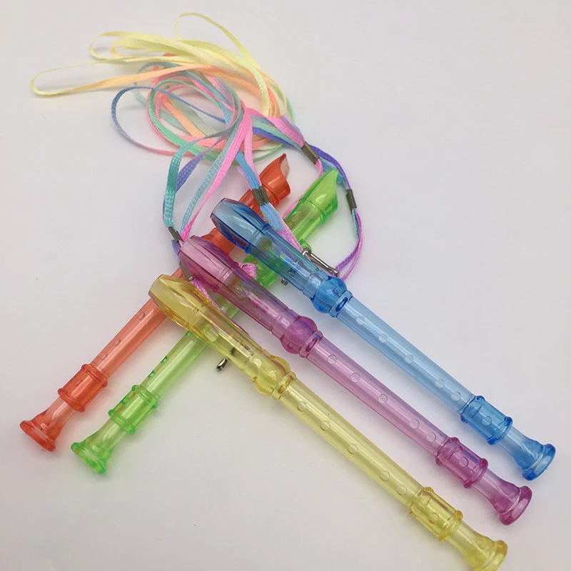 6-Loch einfache bunte Klarinette Plastik flöte Anfänger Musik spielen Blasinstrumente Spielzeug Musik instrumente für Kinder