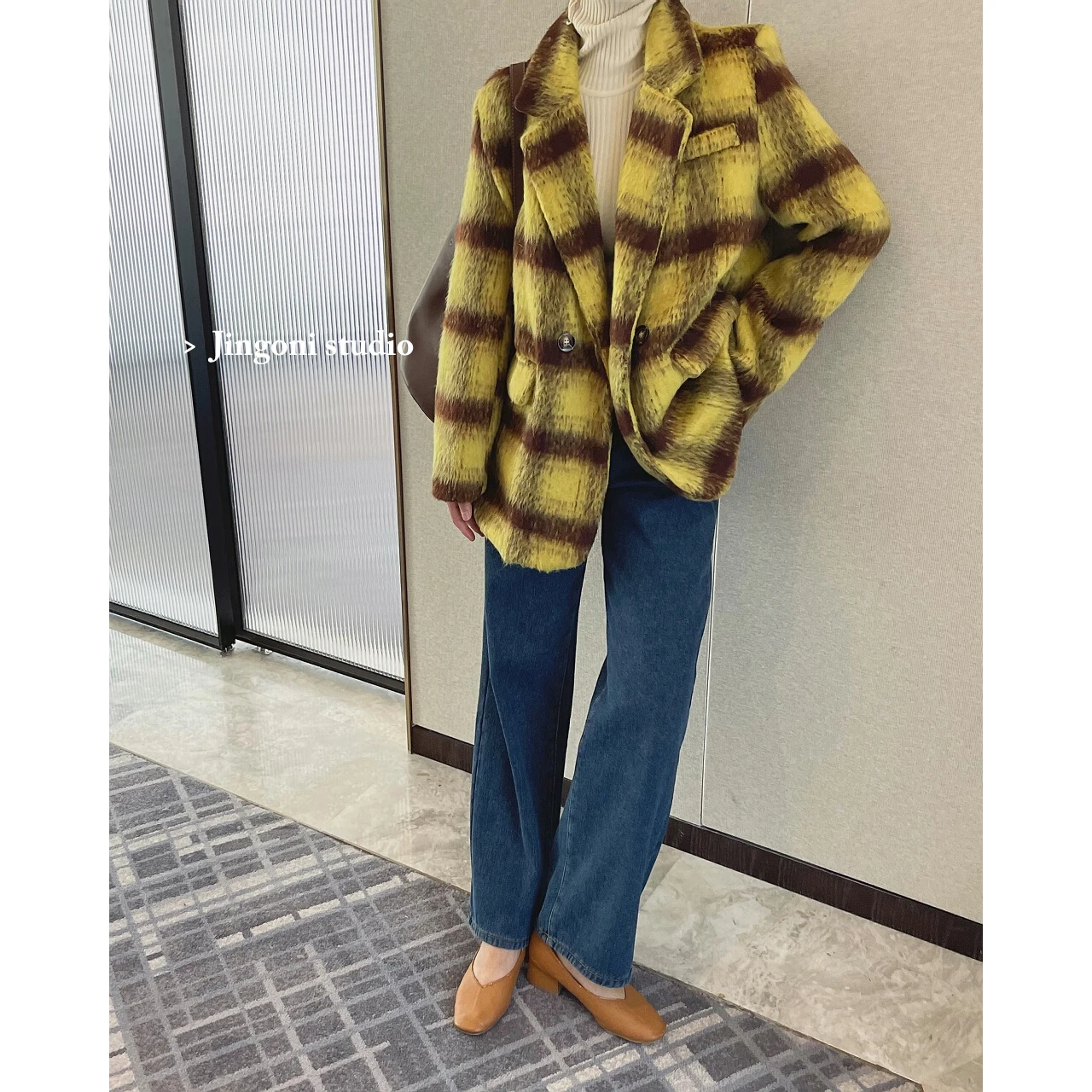 2023 Faux Fur Lining Wide Leg Jeans Y2k Pants Clothes Cargo Women Baggy Streetwear Korean Fashion New Shorts Denim Trousers Mom