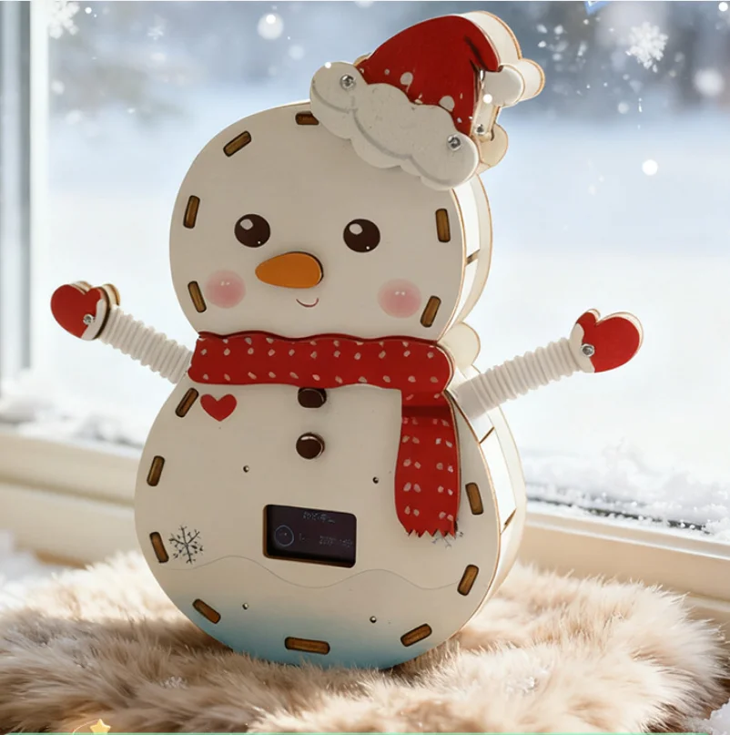 

AI USB Intelligent Dialogue Robot Educational Toys Snowman Robot DIY Technology Production High-Tech Inventions Novel Gifts G325