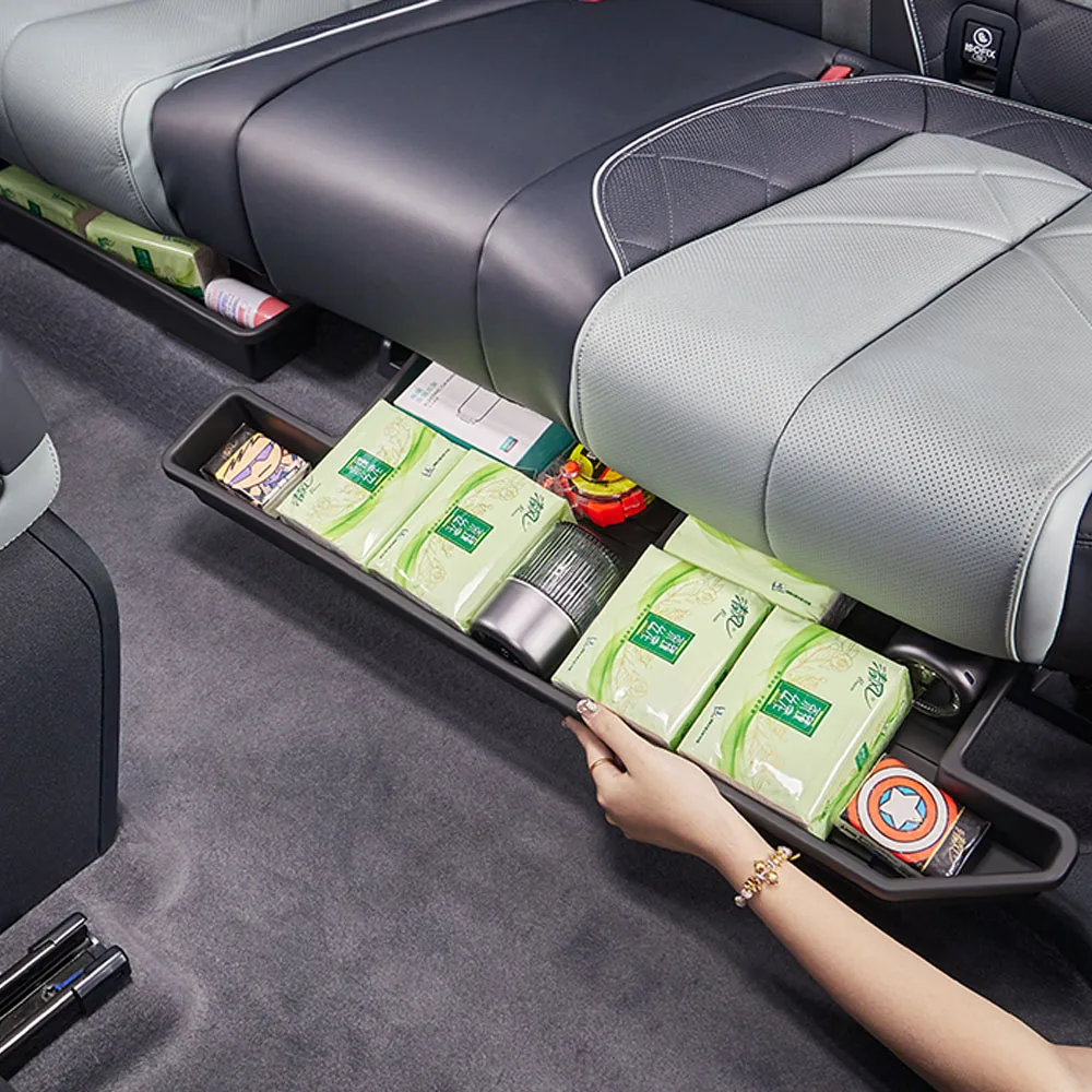

2 Pcs For BYD Leopard 5 Rear Seat Storage Box TPE Material Interior Modification Supplies Hidden Large Capacity Storage