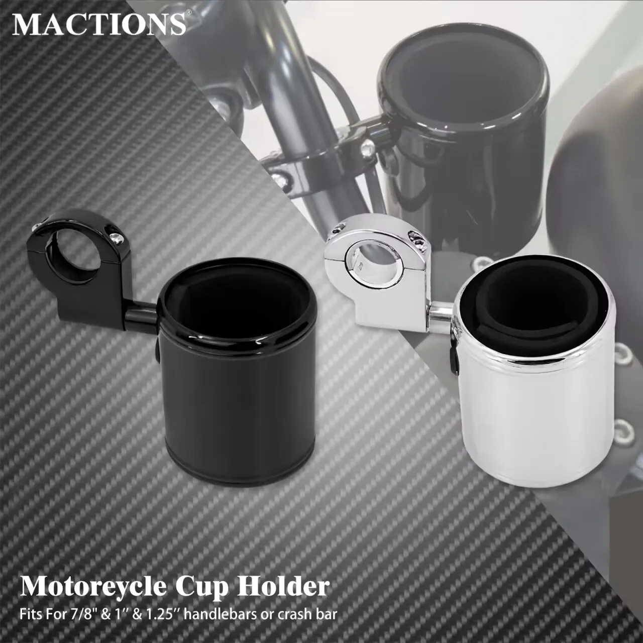 Motorcycle Cup Holder Adjustable Handlebar Holder 22mm-32mm For Harley Touring Street Glide FLHR Sportster XL883 Softail FLSTF