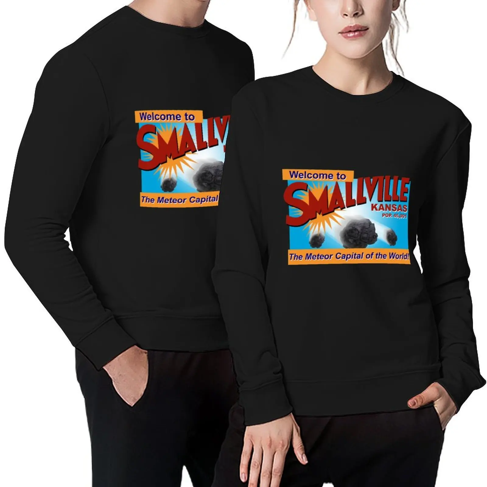 Smallville التي شيرت عاصمة النيزك في العالم البلوز الرجال ملابس الخريف سترة الرجال الكورية نمط الملابس الخريف البلوز