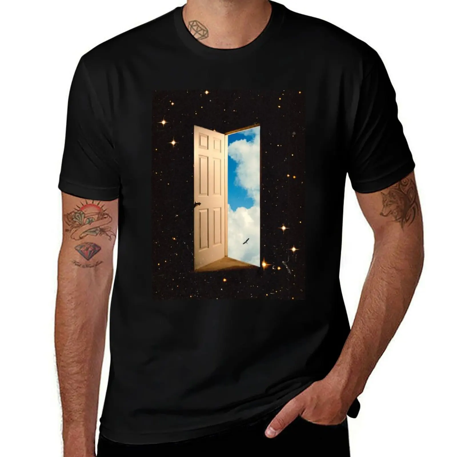 

The Portal: From The Stars To The Clouds T-Shirt men t shirt cotton 100% man t shirts graphic T-Shirt
