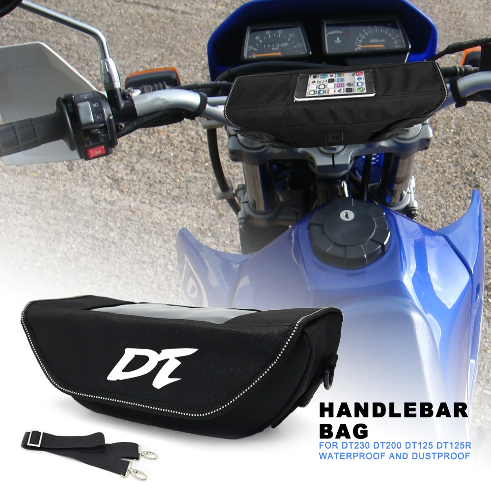 For DT230 DT200 DT125 DT125R Motorcycle Handlebar bag waterproof handlebar travel navigation bag