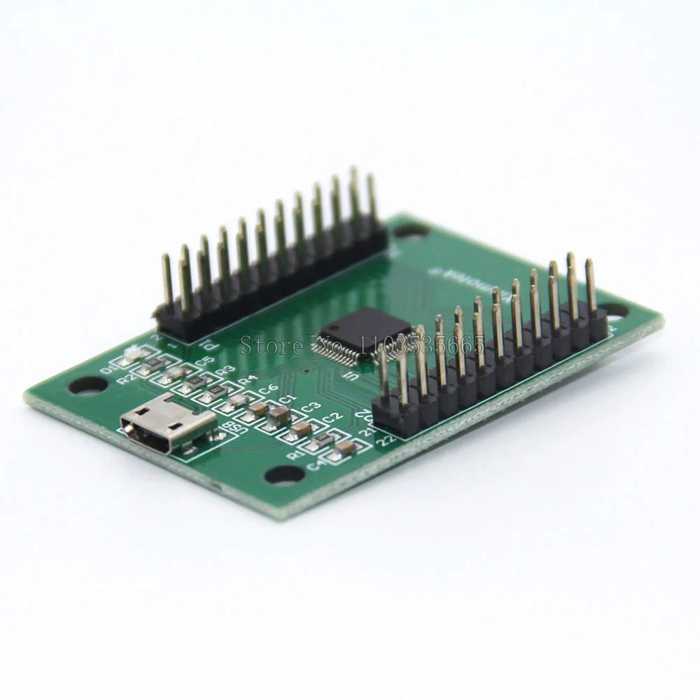 Xinmotek PCB Board USB Zero Delay Encoder PS3 /Raspberry Pi /Android 2 Giocatori Controller Gioco Controller FAI DA TE