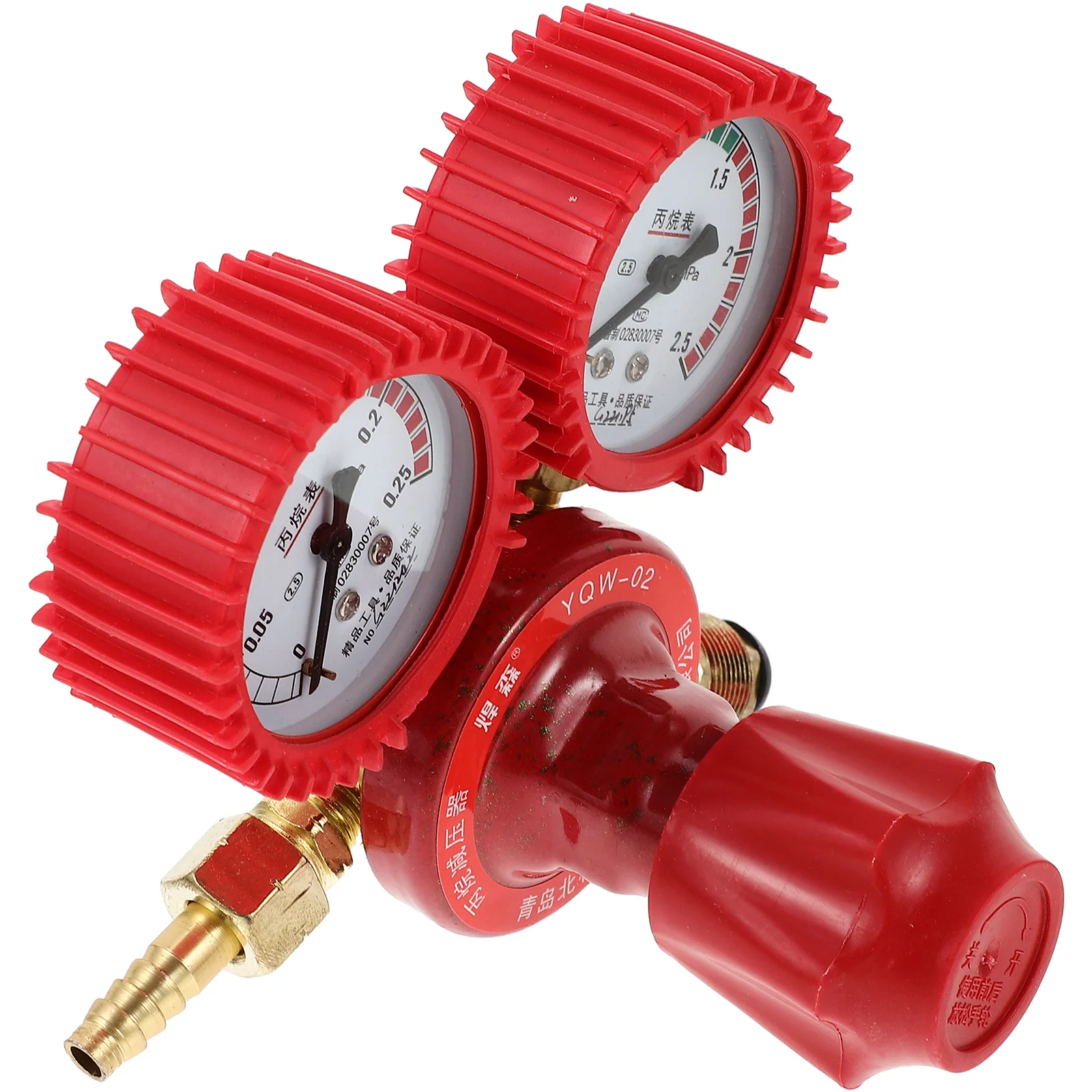 

Dual Gauge Co2 Regulator High Pressure Gas Welding Reducer Carbon Dioxide Bottle Pressure Alloy Body Anti-Skid Handle